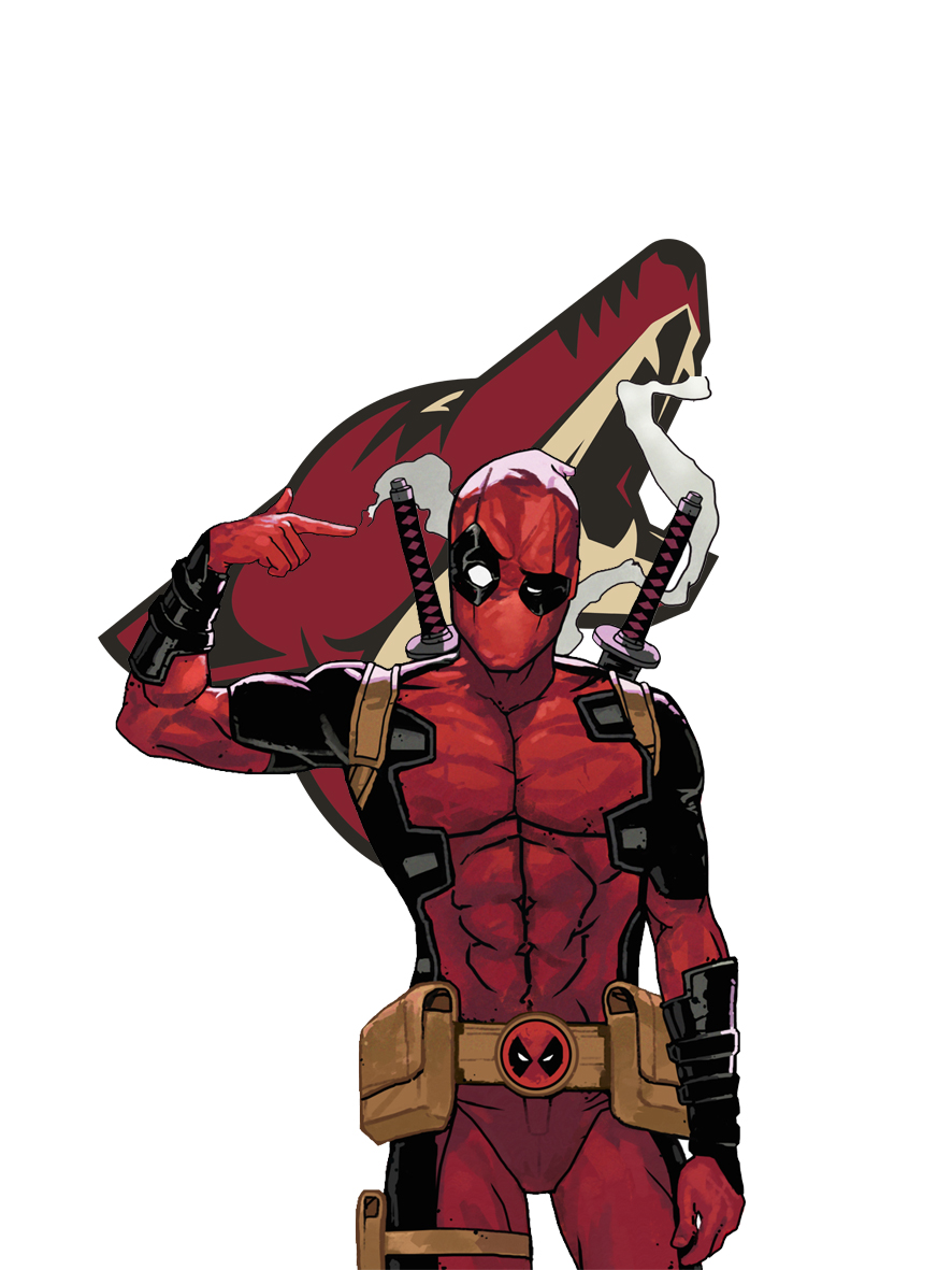 Arizona Coyotes Deadpool Logo vinyl decal